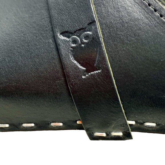 Sandgrens Malmö Leather Classic Sweden Wooden‎ Clogs/Mules - Picture 6 of 13